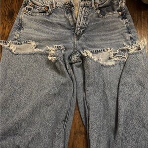 American Eagle Dreamy Drape Baggy Wide Leg Jeans